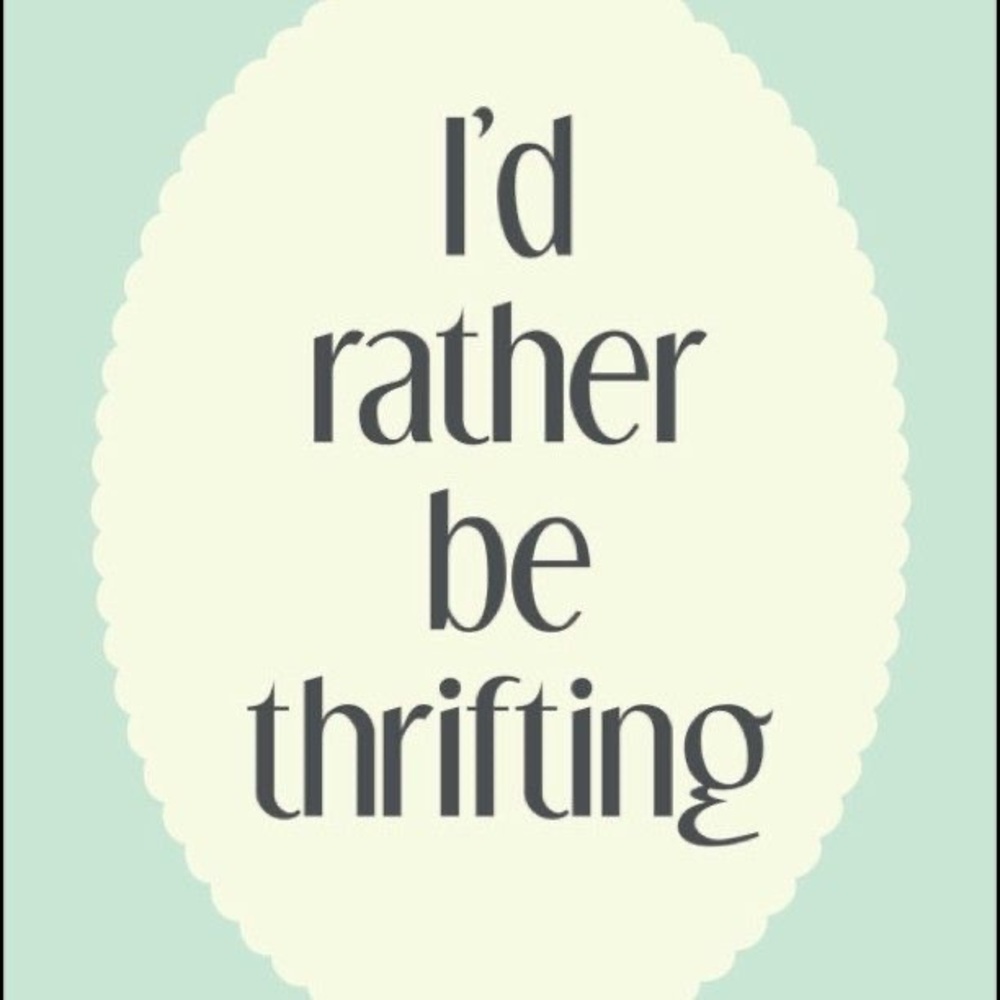 I’d rather be thrifting ❤️